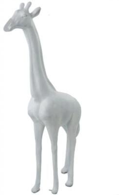 Sculpture en Résine Girafe Blanc - 210cm