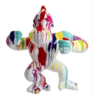 Statue en Résine Donkey Kong Trash Blanc - 80cm