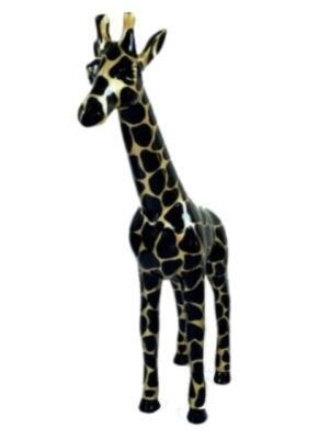 Statue Girafe en résine Or et Noir- 110cm Statue Girafe en résine Or et Noir- 110cm