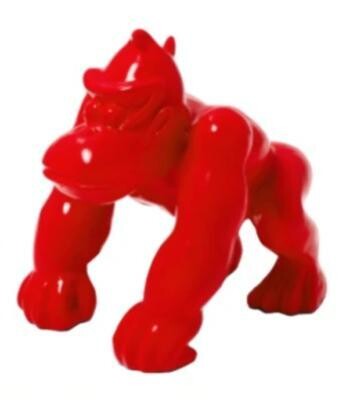 Statue en Résine Donkey Kong Rouge - 70cm Statue en Résine Donkey Kong Rouge - 70cm