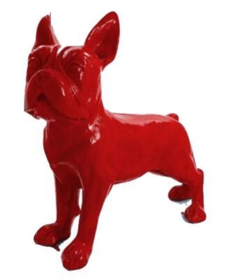 Statue en Résine Bulldog Français Rouge - 180cm Statue en Résine Bulldog Français Rouge - 180cm