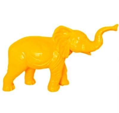 Sculpture en résine Éléphant Jaune - 185cm