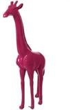 Sculpture en Résine Girafe Rose - 210cm