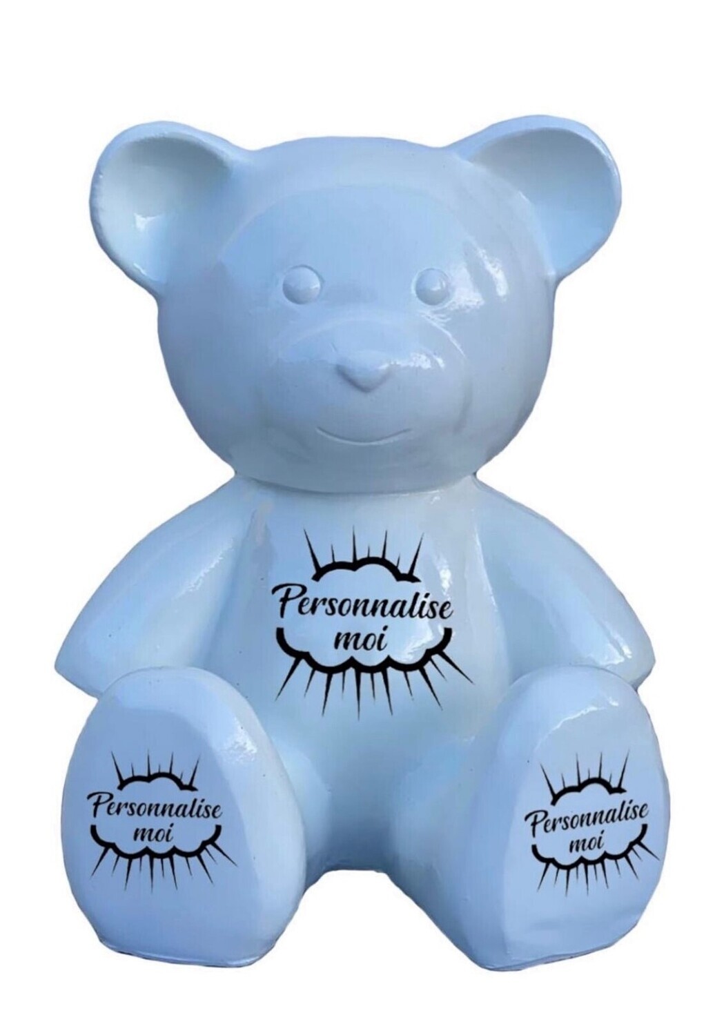 Statue en résine Ourson a personnaliser  - H 40cm