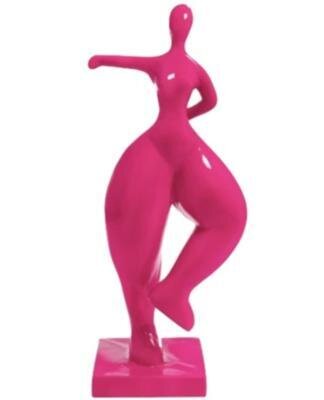 Sculpture  danseuse design   Rose - H 85cm