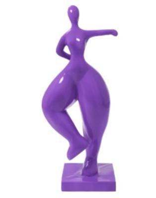 Sculpture  danseuse design   Violet - H 85cm