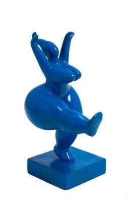 Sculpture  danseuse design   Bleu - H 55cm