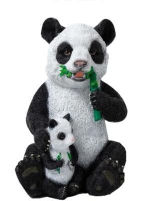 Statue Panda Résine Avec Bébé -50 cm