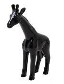 Statue Girafe en Résine Noir - 50cm