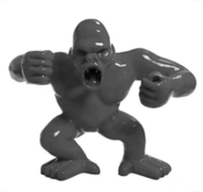 Statue en Résine Gorille Gris - 40cm