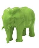 Sculpture en résine Éléphant Vert - 30cm