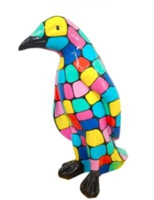 Sculpture en résine Pingouin Smarties - H70 cm