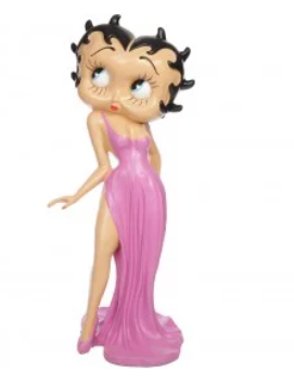STATUE BETTY BOOP 95CM FENTE ROSE