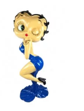 STATUE BETTY BOOP 120CM BISOUS BLEU