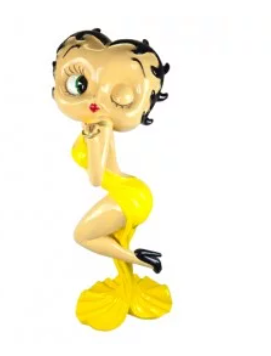 STATUE BETTY BOOP 120CM BISOUS JAUNE