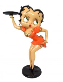 STATUE BETTY BOOP 50CM SERVICE ORANGE