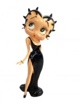 STATUE BETTY BOOP 40CM FENTE NOIR
