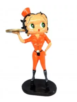 STATUE BETTY BOOP 95CM BROOM ORANGE
