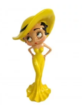 STATUE BETTY BOOP 30CM CHAPEAU JAUNE