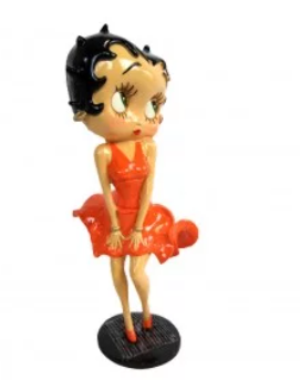 STATUE BETTY BOOP 35CM MONROE ROUGE