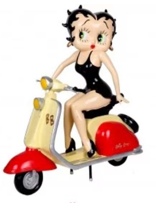 STATUE BETTY BOOP 60CM SCOOTER VESPA