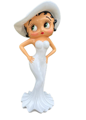 STATUE BETTY BOOP 95CM BLANC