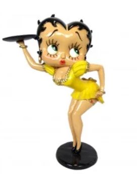 STATUE BETTY BOOP 50CM SERVICE JAUNE