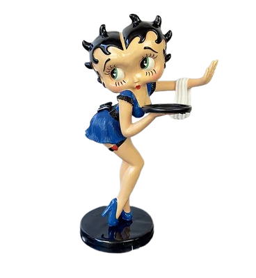 STATUE BETTY BOOP 95CM BLEU