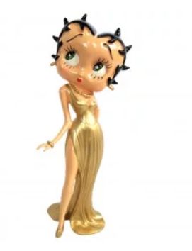 STATUE BETTY BOOP 40CM FENTE OR