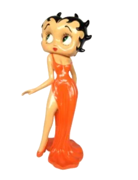 STATUE BETTY BOOP DANCEUSE 95CM ORANGE
