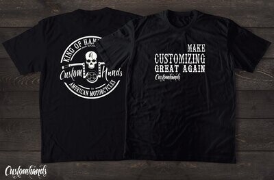Customhands T-Shirt Motiv: Make customizing great again / Customhands Logo