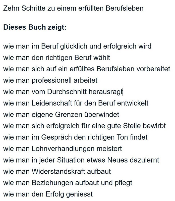 Buch: Mein Beruf - massgeschneidert