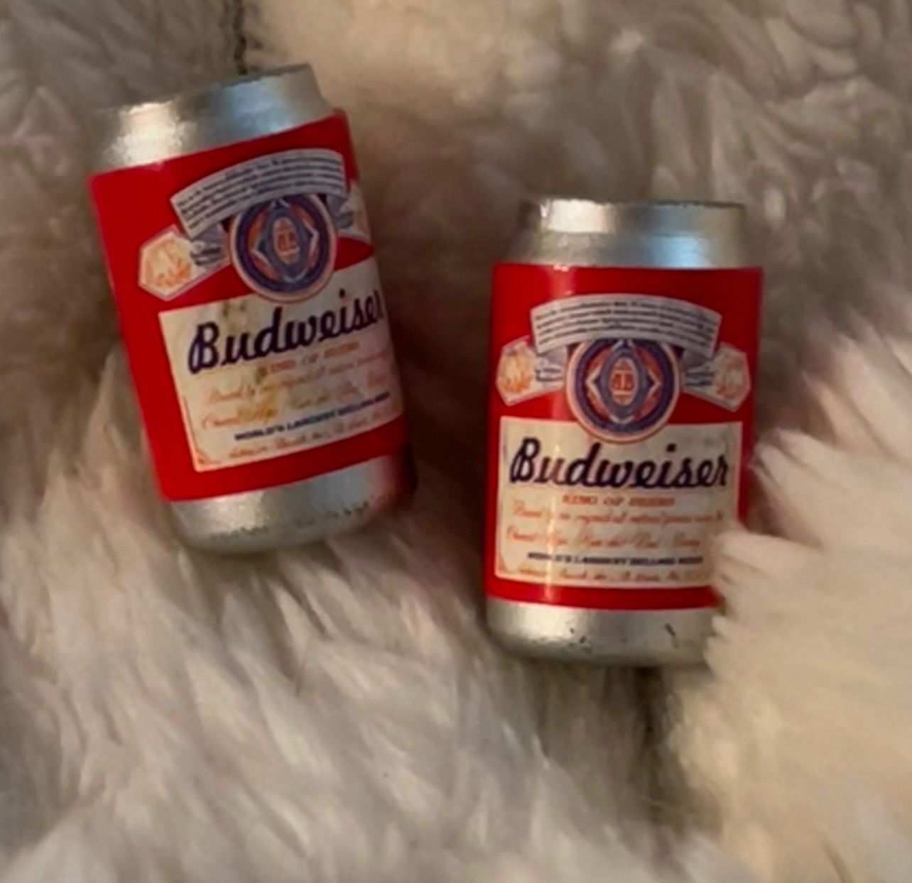 Small Budweiser Magnets Set Of 2