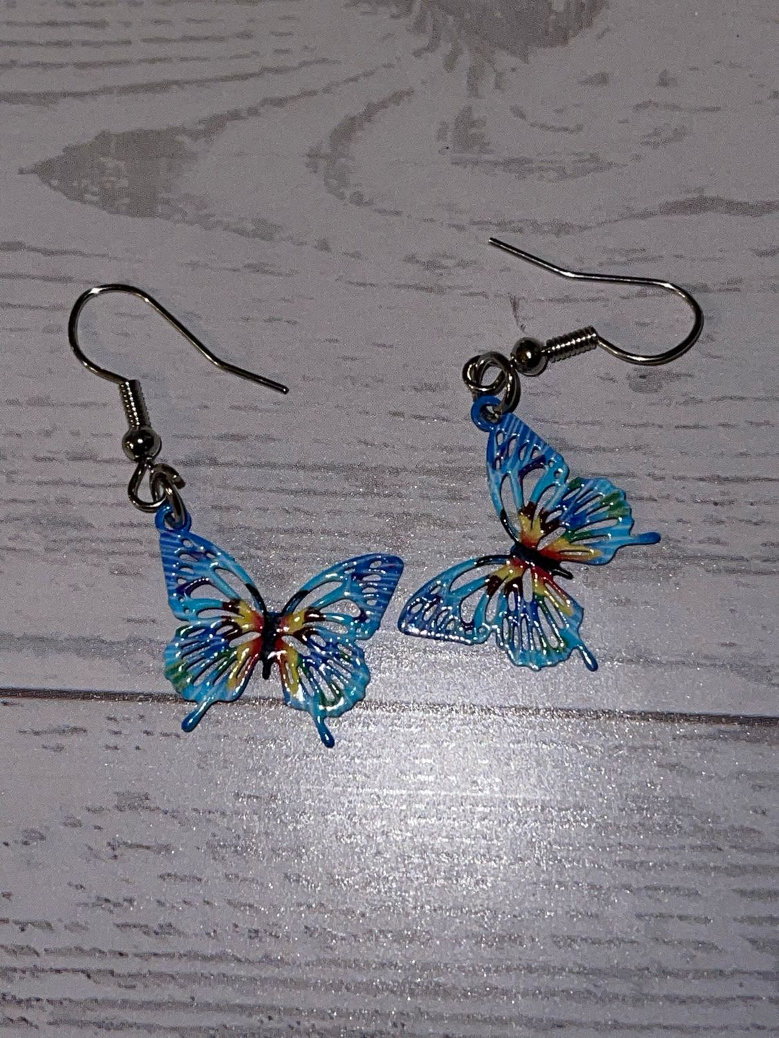 Blue Butterfly Earrings