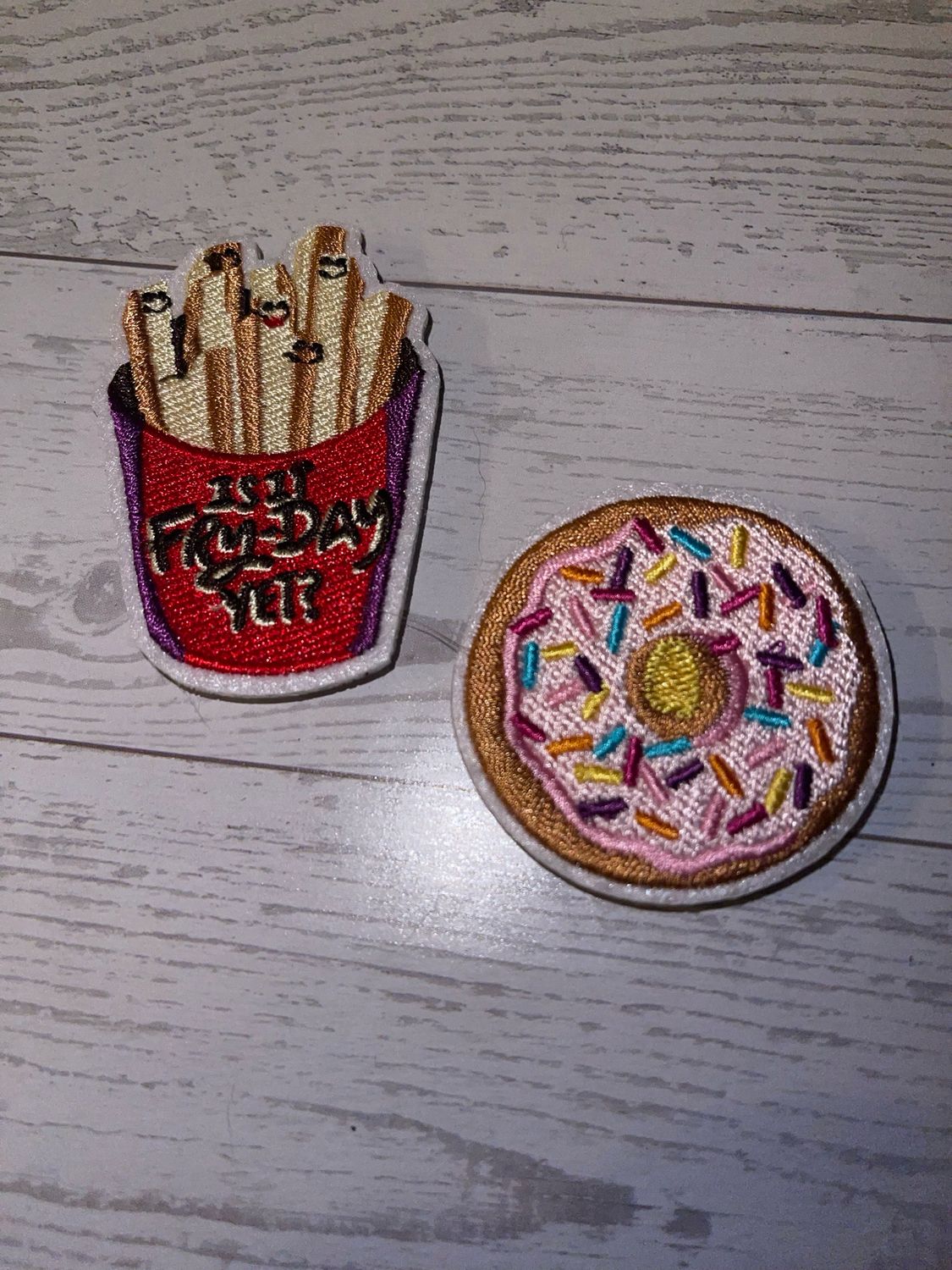 Fry And Donut Magnets Set Of 2
