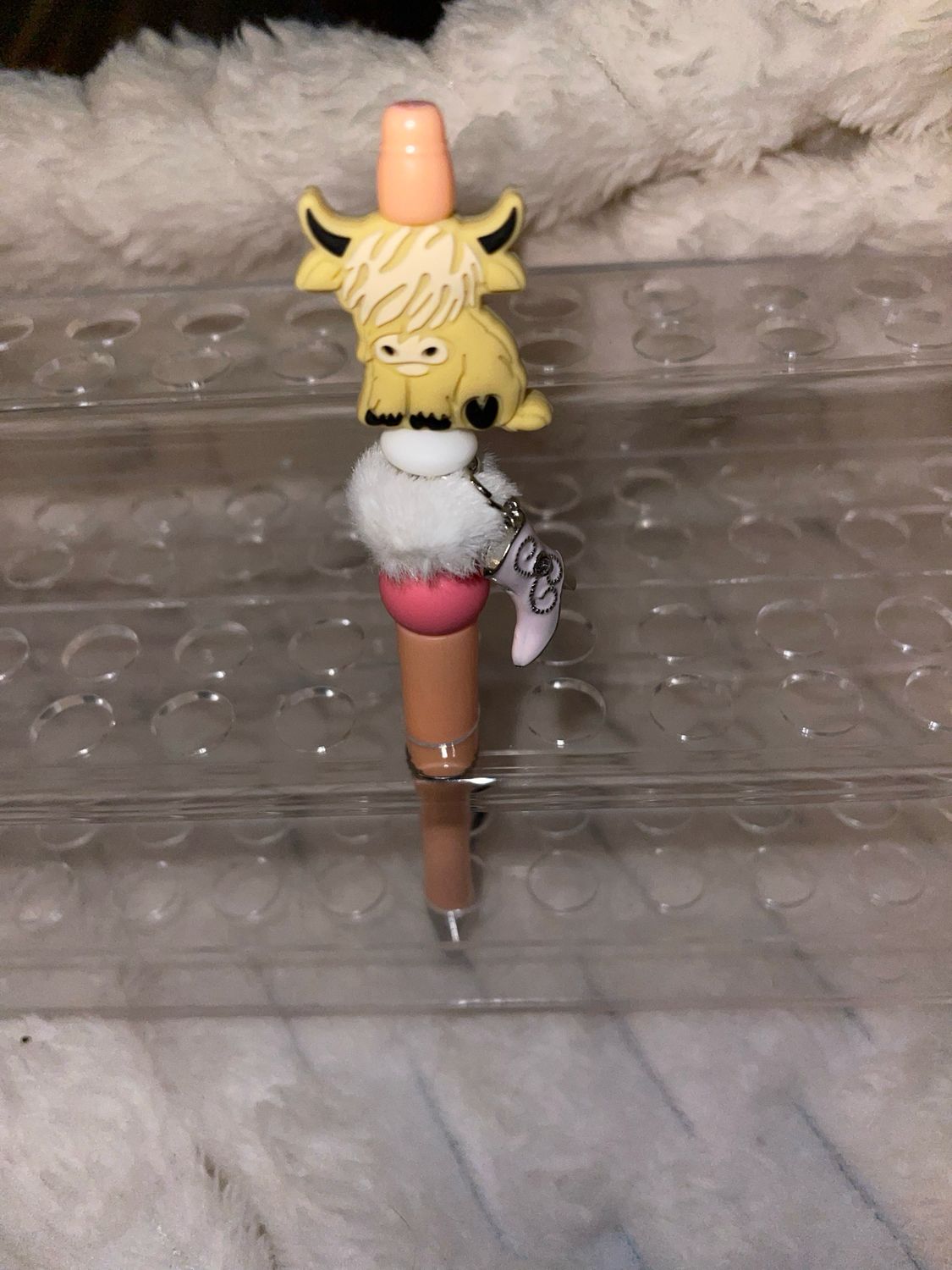 Cow Pen With A Cowgirl Boot Accent