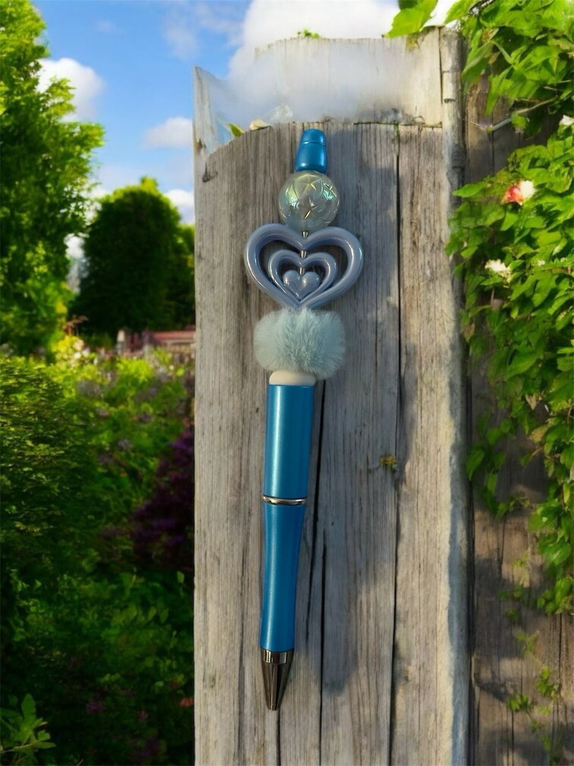 Blue Heart Pen