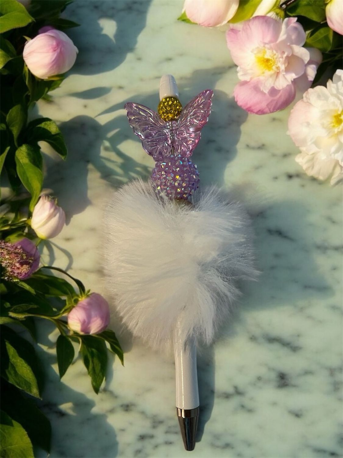 Purple Butterfly Pen