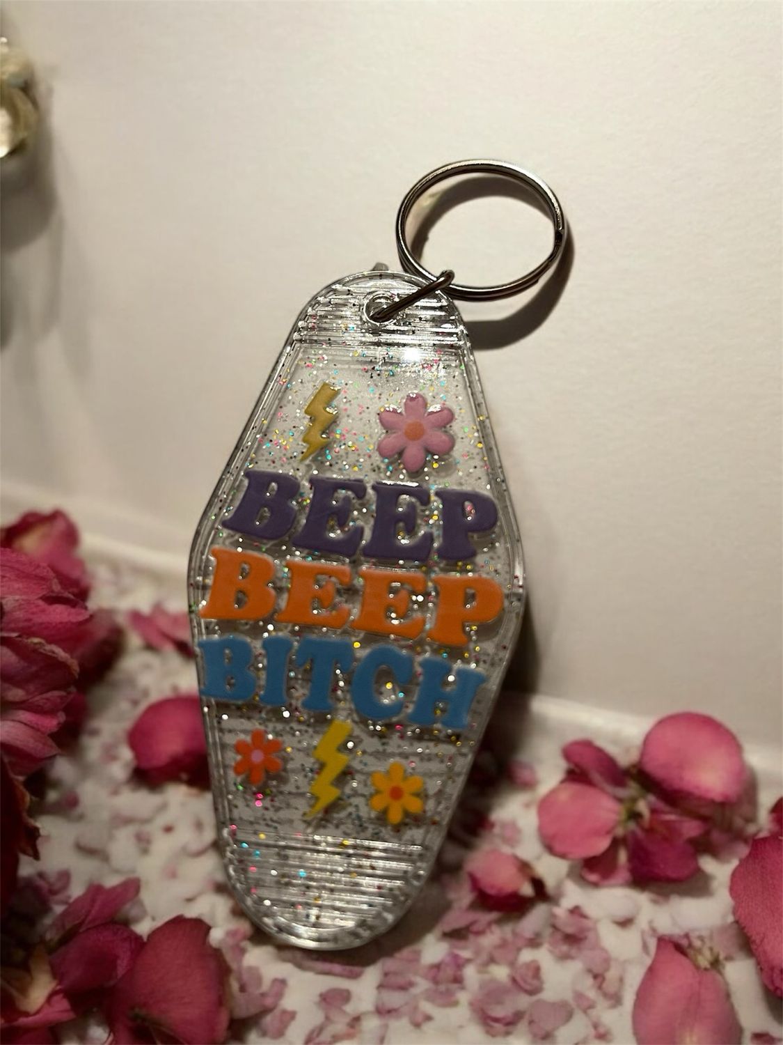 Beep Beep Bitch Hotel Keychain