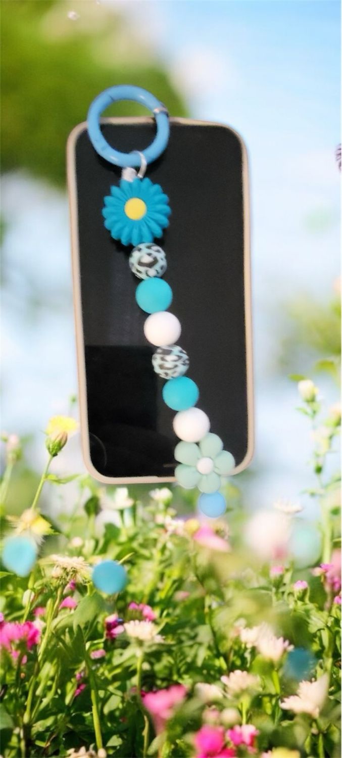 Blue Flowers Phone Jewelry