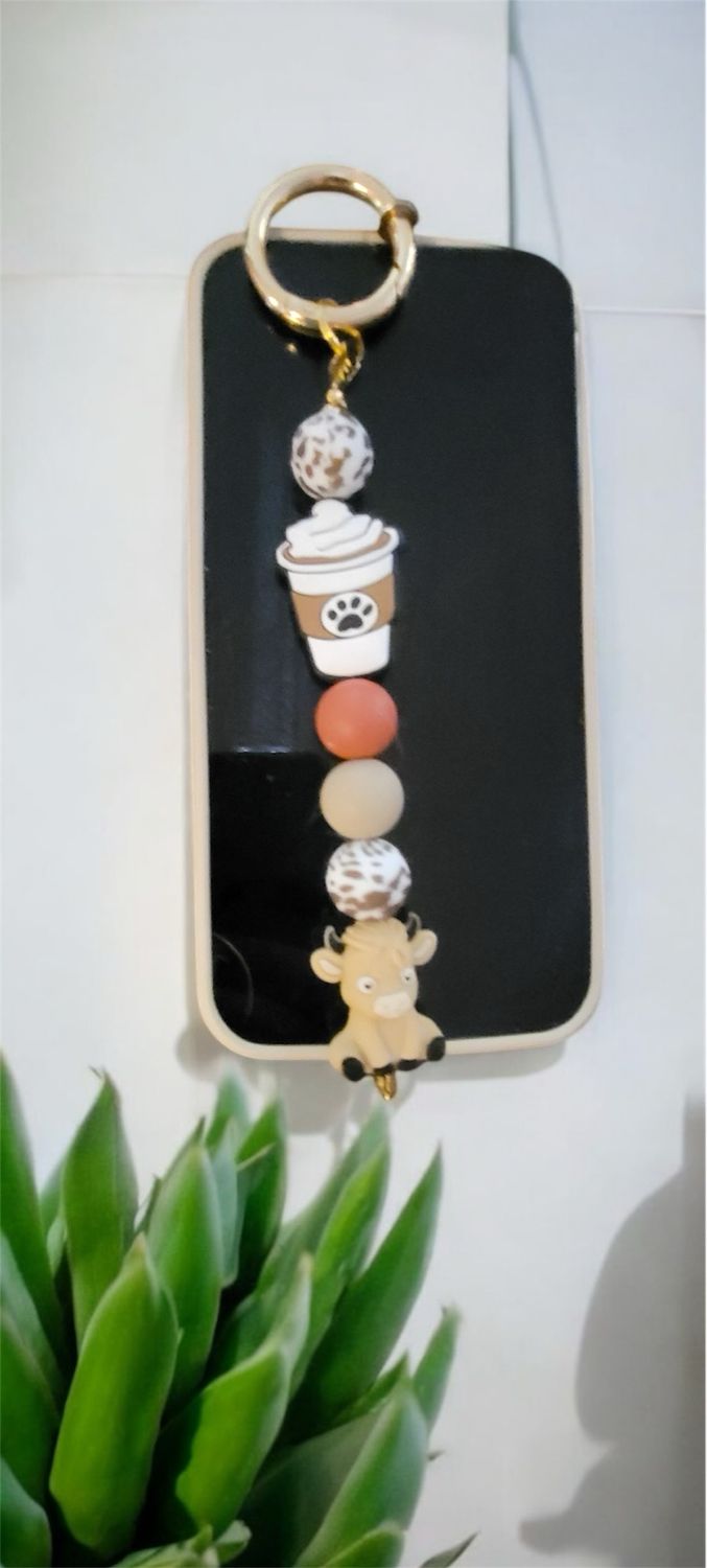 Coffee And Cow Phone Jewelry