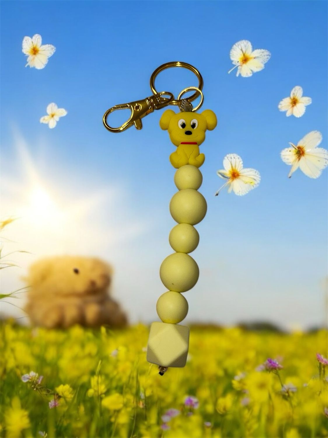 Yellow Puppy Tumbler Jewelry