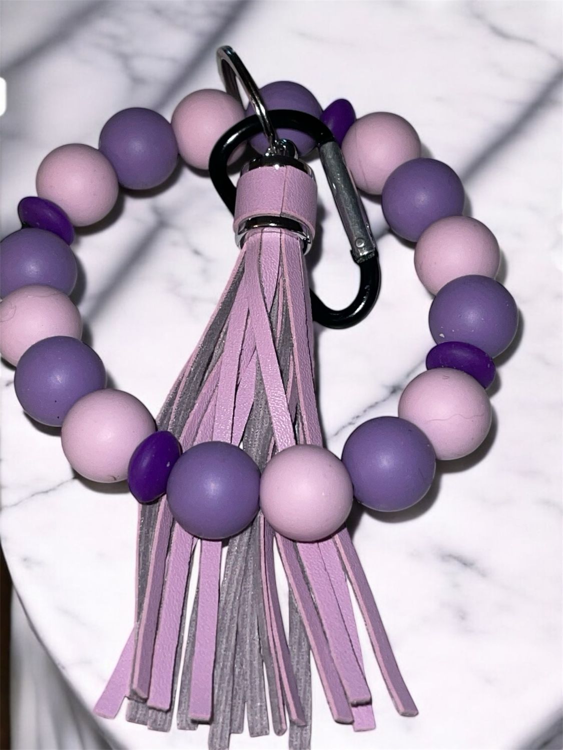 Purple Wristlet Keychain