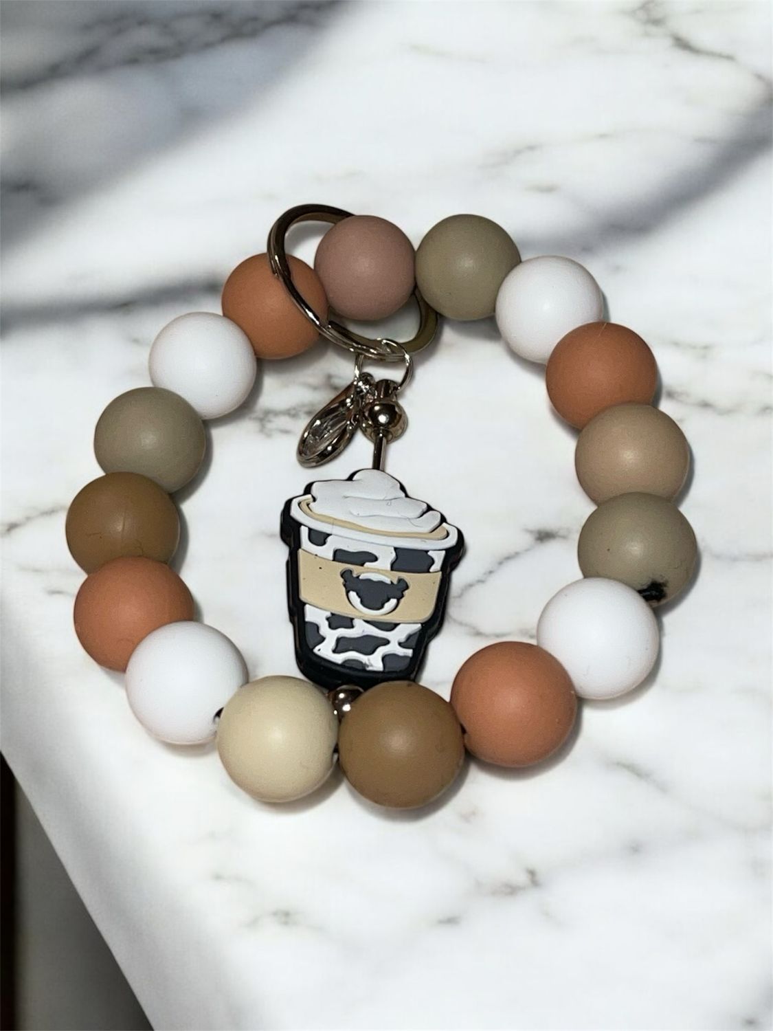 Coffee Wristlet Keychain