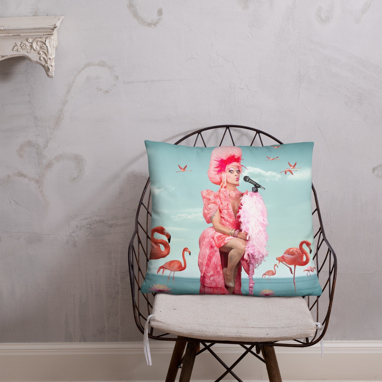 Coussin Mado Flamant