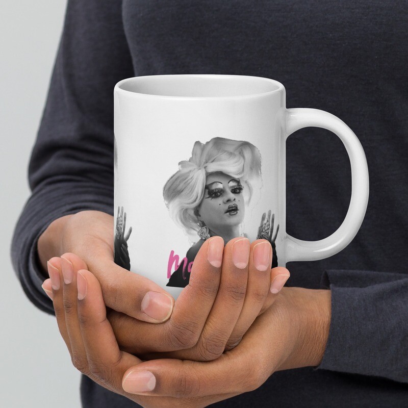 Tasse blanche laquée Mado Diva