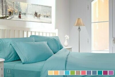 King Sheet Set - Beach Blue