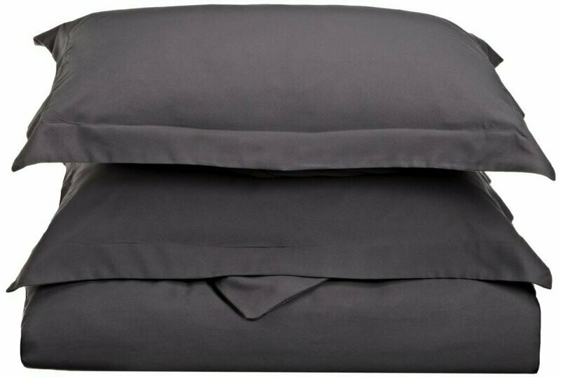 Queen/Full Duvet Cover Set - Charcoal