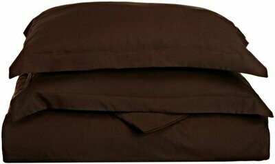 Queen/Full Duvet Cover Set - Chocolate