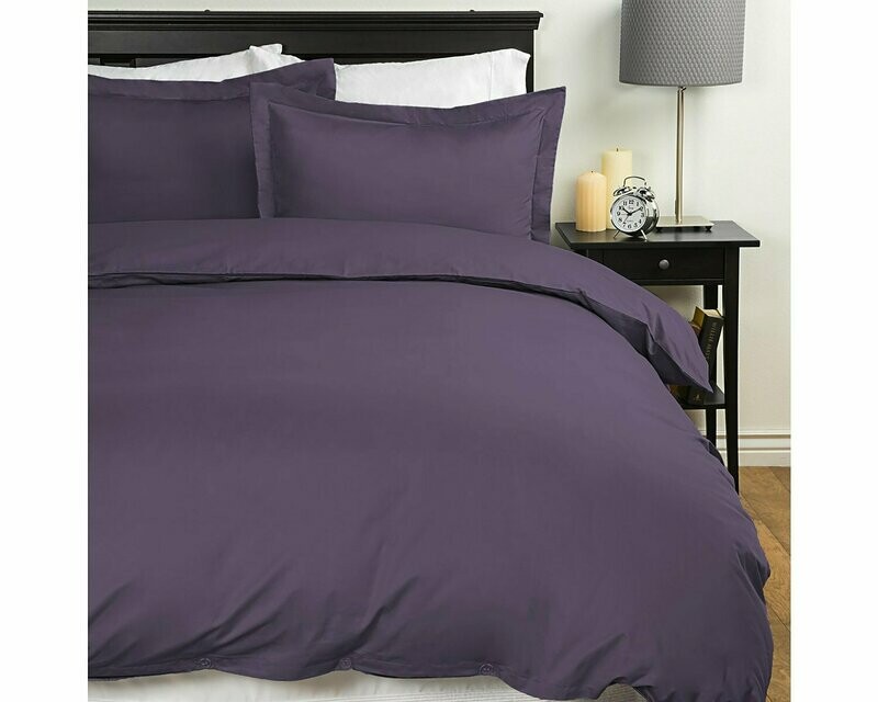 Queen/Full Duvet Cover Set - Eggplant